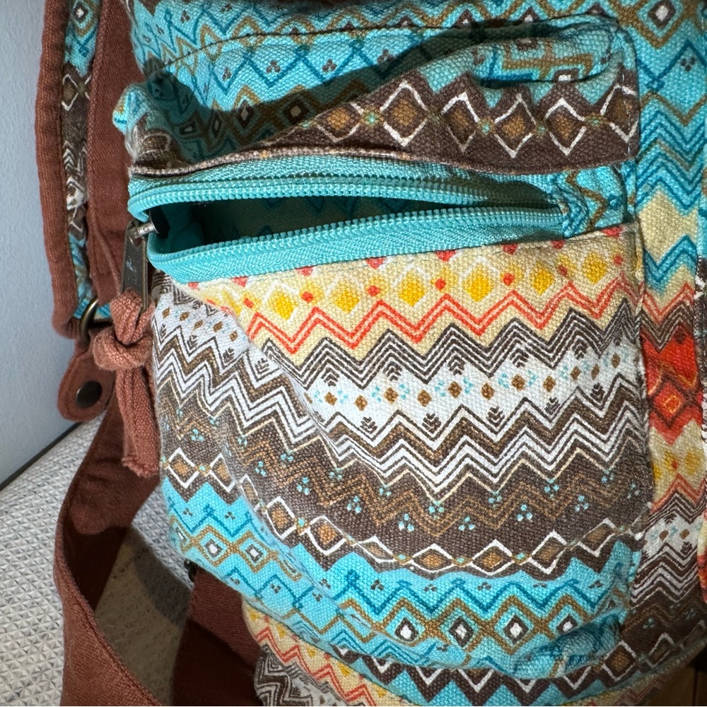 Multicolor Patterned Backpack - image 5
